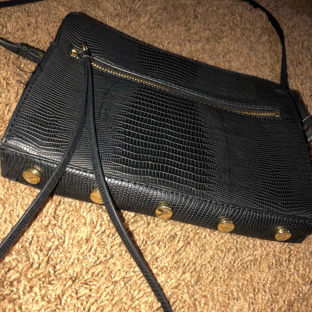 Amazing faux gator skin print bag !